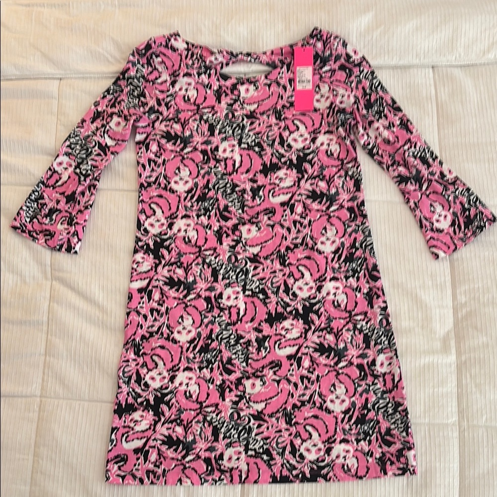Lilly Pulitzer Pink Sheath Dress with Bell Sleeves